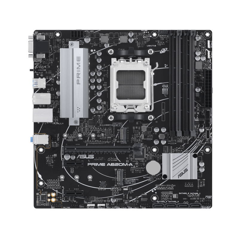 ASUS - PRIME A620-M-A - Motherboard - Micro ATX - LGA1170 Socket - AMD A620 - para Core i5 - AMD Radeon HD 6290 - None
