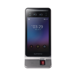 Lector Multi-tecnologia con detector de cubrebocas- Reconocimiento Facial, Huella, Tarjeta Móvil y lector de RFID(125kHz EM & 13.56 Mhz MIFARE)  Compatible con BioStar2