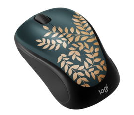 Logitech M317c - Edición limitada - ratón - diestro y zurdo - óptico - 3 botones - inalámbrico - 2.4 GHz - receptor inalámbrico USB - dorado Logitech M317c - Edición limitada - ratón - diestro y zurdo - óptico - 3 botones - inalámbrico - 2.4 GHz - receptor inalámbrico USB - dorado