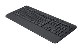Logitech Signature K650 Comfort Full-Size Wireless Keyboard with Wrist Rest, Graphite - Teclado - inalámbrico - Bluetooth LE - grafito