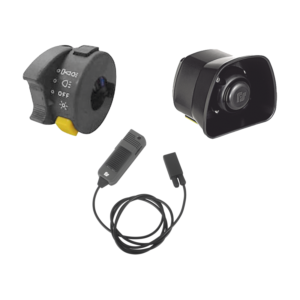 Kit Para Motocicleta FEDERAL SIGNAL , Sirena/Bocina de 30 Watt, Controlador y Micrófono