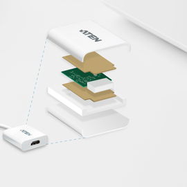 Adaptador de Entrada DisplayPort- Salida HDMI | 1080p | Compatible con audio |