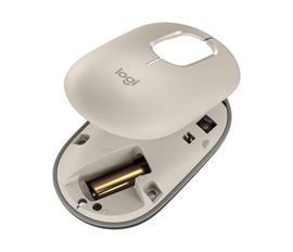 Logitech - Mouse - Wireless - With Emoji Mist Sand Logitech - Mouse - Wireless - With Emoji Mist Sand