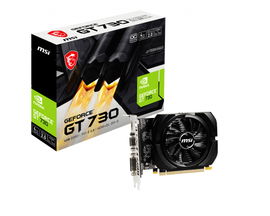 MSI N730K-4GD3/OCV1 - Tarjeta gráfica - GF GT 730 - 4 GB DDR3 - PCIe 2.0 - DVI, D-Sub, HDMI