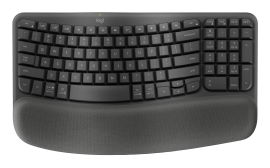 Teclado Inalámbrico Con Reposamanos Acolchado - Bluetooth LE – Color Grafito
