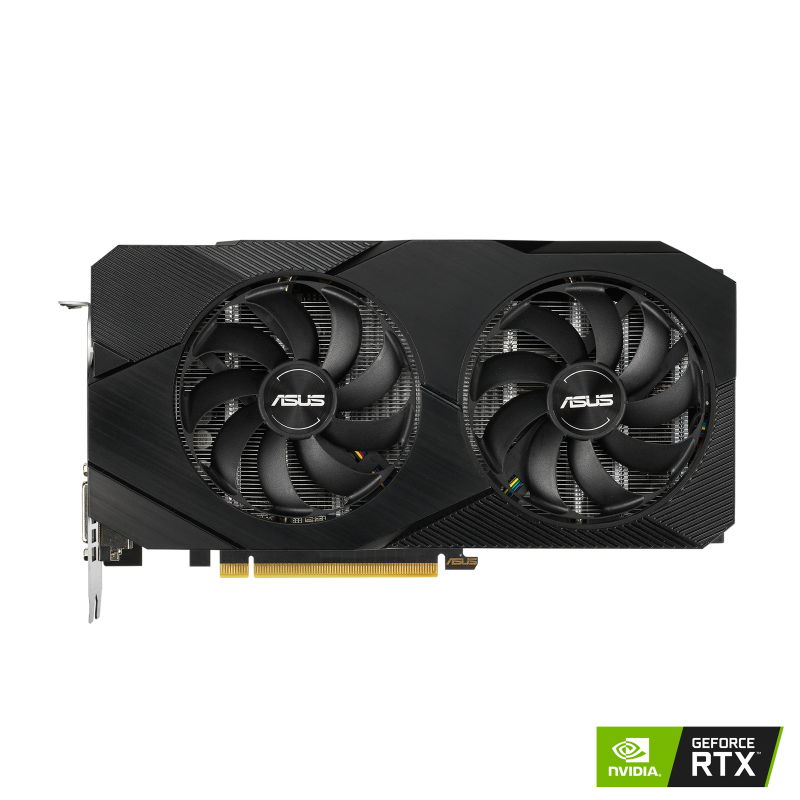 ASUS DUAL-RTX2060-12G-EVO - Tarjeta gráfica - GF RTX 2060 - 12 GB GDDR6 - PCIe 3.0 - DVI, 2 x HDMI, DisplayPort