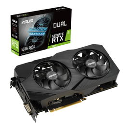 ASUS DUAL-RTX2060-12G-EVO - Tarjeta gráfica - GF RTX 2060 - 12 GB GDDR6 - PCIe 3.0 - DVI, 2 x HDMI, DisplayPort
