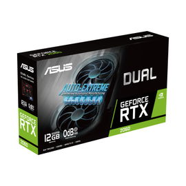 ASUS DUAL-RTX2060-12G-EVO - Tarjeta gráfica - GF RTX 2060 - 12 GB GDDR6 - PCIe 3.0 - DVI, 2 x HDMI, DisplayPort