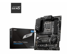 MSI PRO Z790-P DDR4 - Placa base - ATX - Socket LGA1700 - Z790 Chipset - USB 3.2 Gen 1, USB 3.2 Gen 2, USB-C 3.2 Gen2, USB-C 3.2 Gen 2x2 - 2.5 Gigabit LAN - Tarjeta gráfica (CPU necesaria) - HD Audio (8-canales)