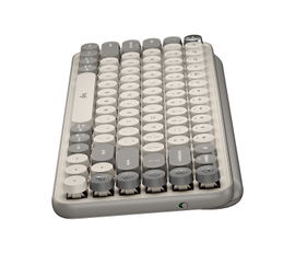 Logitech POP Keys Wireless Mechanical Keyboard with Customizable Emoji Keys - Mist - Teclado - inalámbrico - Bluetooth LE, Bluetooth 5.1 - interruptor: Brown Tactile - mist sand Logitech POP Keys Wireless Mechanical Keyboard with Customizable Emoji Keys - Mist - Teclado - inalámbrico - Bluetooth LE, Bluetooth 5.1 - interruptor: Brown Tactile - mist sand
