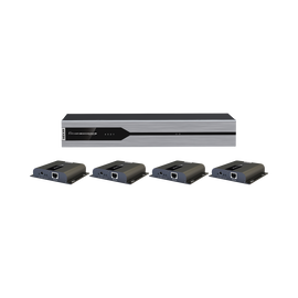 Kit de 1 entrada x 4 salidas 4K x 2K HDMI por cable Cat 6 a 120 metros