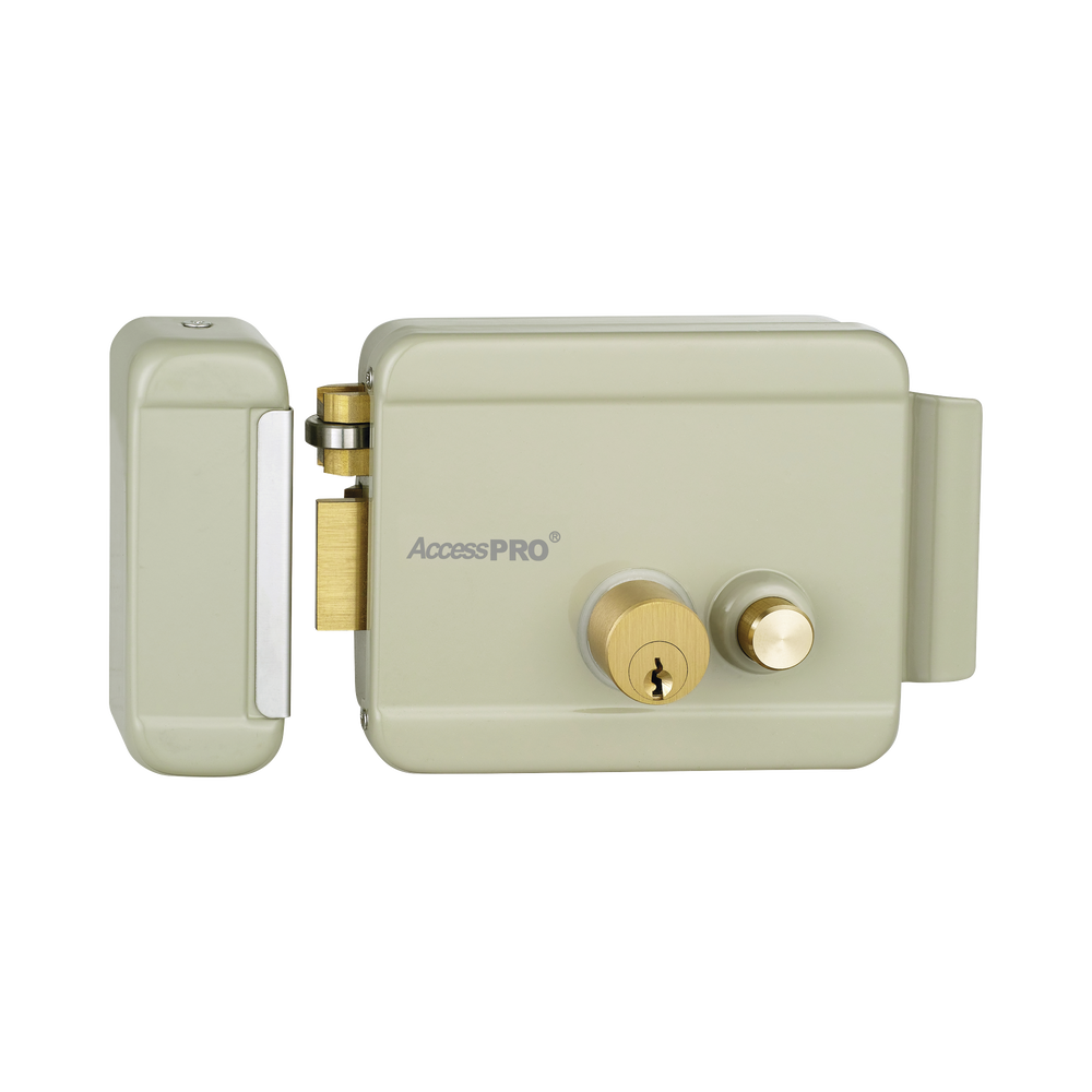 Cerradura Eléctrica con botón de salida/ Incluye Llave  / Exterior / Izquierda