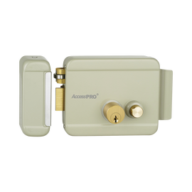 Cerradura Eléctrica con botón de salida/ Incluye Llave  / Exterior / Izquierda