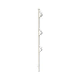 Poste de Paso Blanco de 0.75m para Cerca Electrificada. Tubo Galvanizado cal. 18 de 1