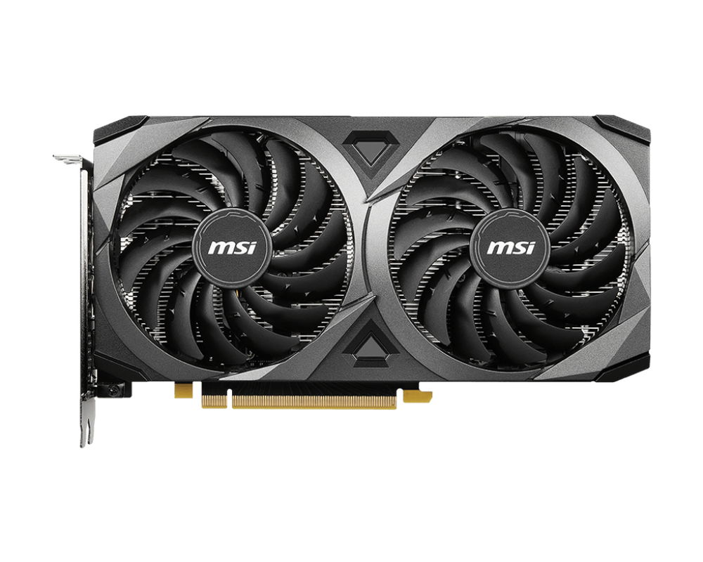 MSI GeForce RTX 3060 VENTUS 2X 8G OC - Tarjeta gráfica - GF RTX 3060 - 8 GB GDDR6 - PCIe 4.0 - HDMI, 3 x DisplayPort