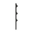 Poste de Paso Negro de 0.75m para Cerca Electrificada. Tubo Galvanizado cal. 18 de 1