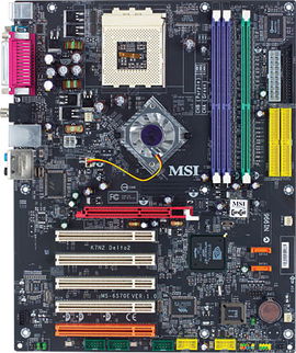 MSI K7N2 Delta2 Platinum - Placa base - ATX - Socket A - nForce2 Ultra 400 Chipset - FireWire - Gigabit LAN - audio de 6 canales