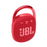 JBL Clip 4 - Altavoz - para uso portátil - inalámbrico - Bluetooth - 5 vatios - rojo