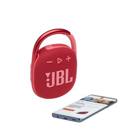 JBL Clip 4 - Altavoz - para uso portátil - inalámbrico - Bluetooth - 5 vatios - rojo JBL Clip 4 - Altavoz - para uso portátil - inalámbrico - Bluetooth - 5 vatios - rojo