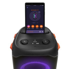 JBL PartyBox 110 - Altavoz de fiesta - para uso portátil - inalámbrico - Bluetooth - controlado por aplicación - 160 vatios - 2 vías - negro
