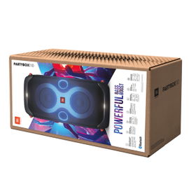 JBL PartyBox 110 - Altavoz de fiesta - para uso portátil - inalámbrico - Bluetooth - controlado por aplicación - 160 vatios - 2 vías - negro