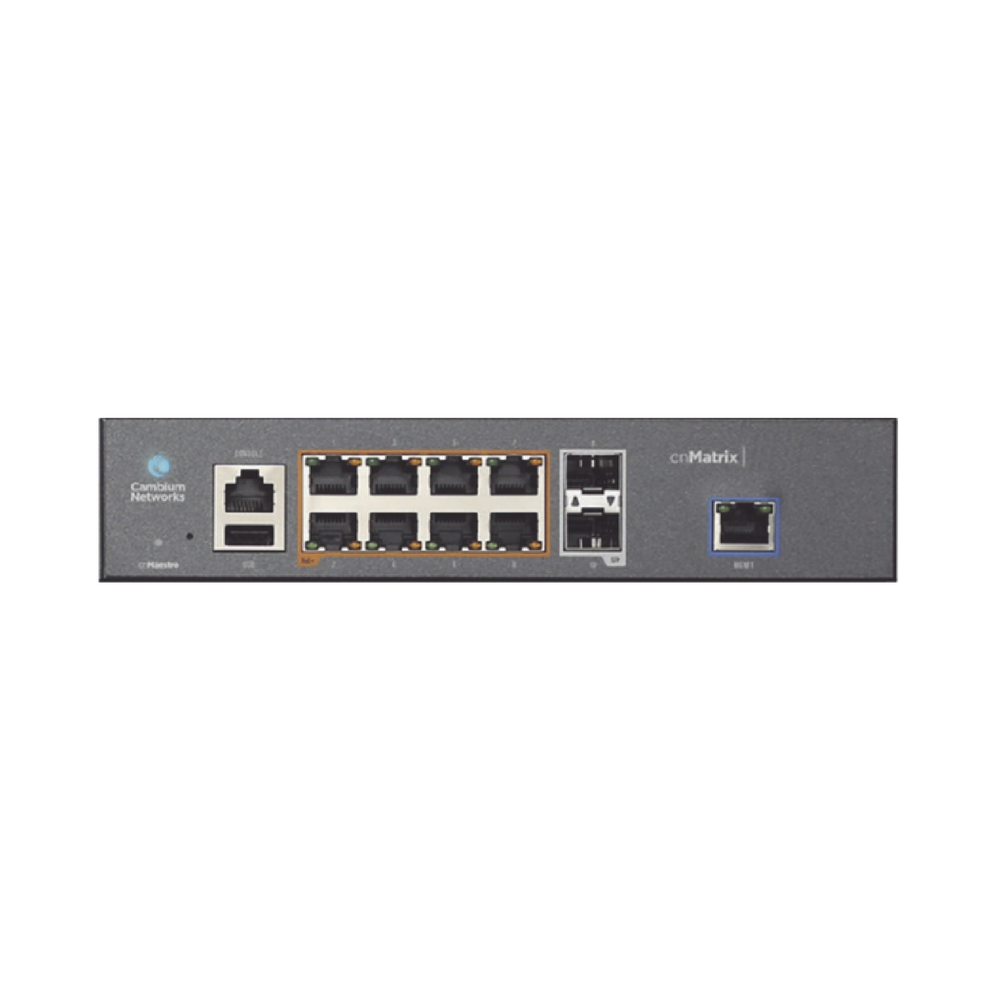 Switch cnMatrix EX1010-P  de 8 puertos PoE 802.3af/at y 4 SFP, 75 W,  Capa 2,  gestión en la nube