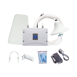 Kit Amplificador de Señal Celular 4.5G LTE, 3G y Voz. Funciona con Todos los Operadores. Soporta Múltiples Dispositivos y Tecnologías. Hasta 1000 metros cuadrados de Cobertura
