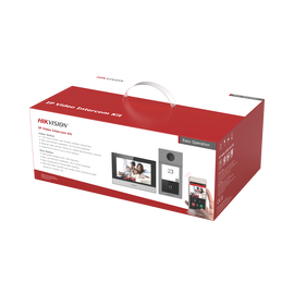 Kit de Videoportero IP WiFi con llamada a App de Smartphone (HikConnect) / Programación por Interfaz Web / Frente de calle IK08 & IP65 / Soporta PoE