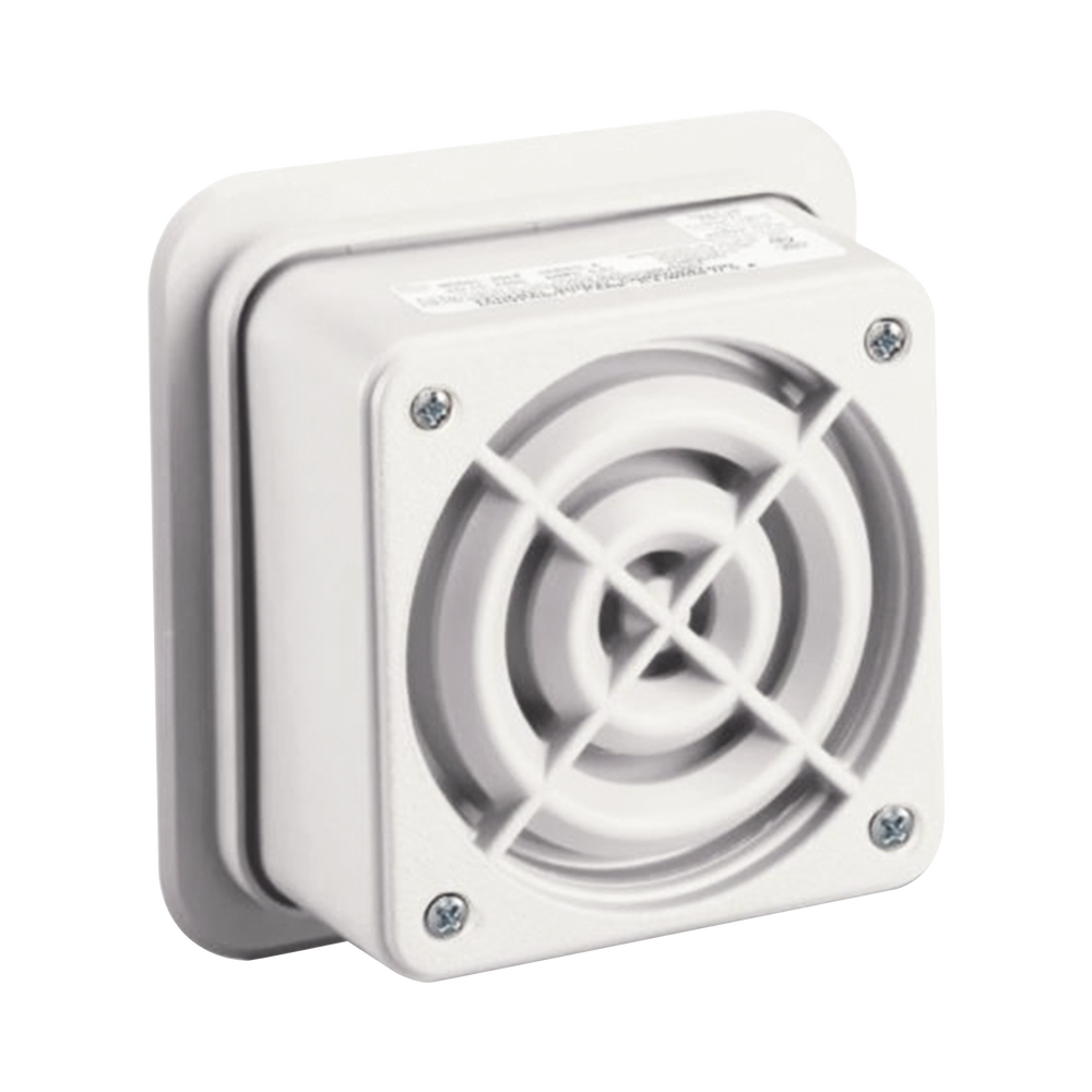 Altavoz de megafonía AudioMaster, 2 W, 25 Vrms, altavoz reentrante, UL Fire, Beige