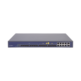 OLT de 8 puertos EPON con 16 puertos Uplink (8 puertos Gigabit Ethernet + 4 puertos SFP + 4 puertos SFP+), hasta 512 ONUs