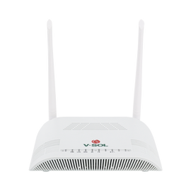 ONU Dual G/EPON con Wi-Fi en 2.4 GHz + 1 puerto LAN Gigabit +  1 puerto LAN Fast Ethernet, hasta 300 Mbps vía inalámbrico