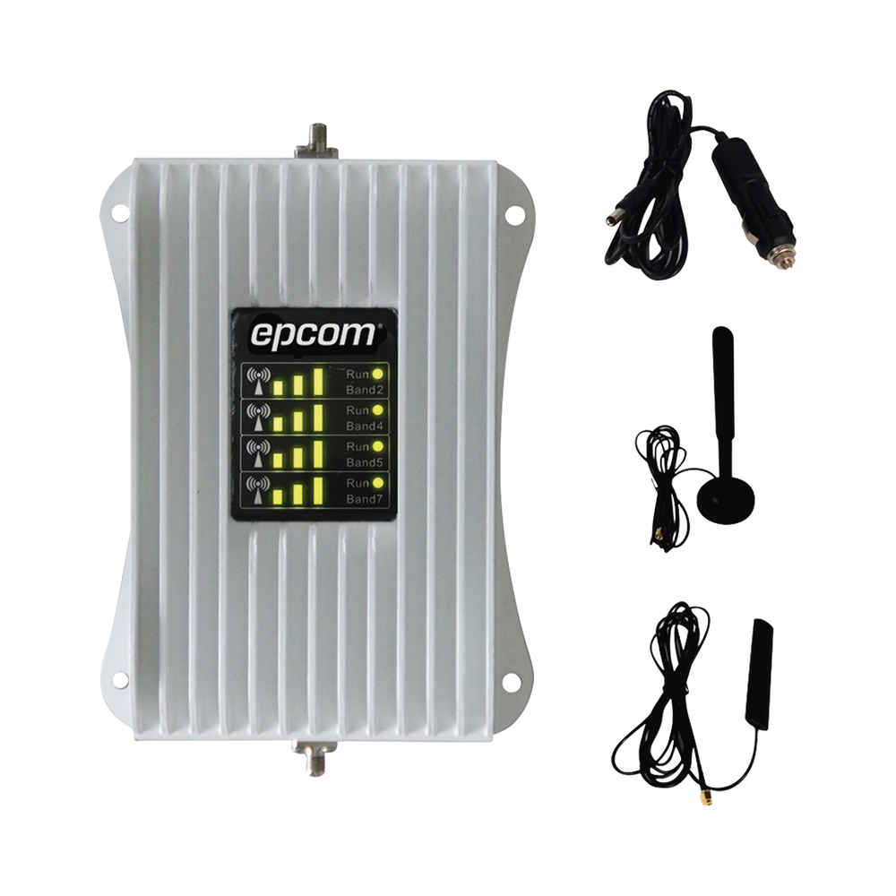 KIT de Amplificador de Señal Celular  Para Vehículo | Soporta y Mejora la Señal Celular 4.5G, 4G LTE y 3G de cualquier Operador | Multiusuarios, ideal para cualquier tipo de Vehículo de Pasajeros, Camioneta, Pick up o Sed&aacut
