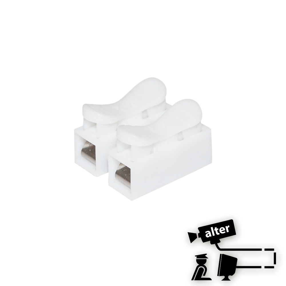 CONECTOR DE EMPALME RÁPIDO 2 TERMINALES ALTER ALT-CN2 COLOR BLANCO PARA CABLE DE ALARMA CALIBRE 22, ACCESO Y CONTROL CONECTOR DE EMPALME RÁPIDO 2 TERMINALES ALTER ALT-CN2 COLOR BLANCO PARA CABLE DE ALARMA CALIBRE 22, ACCESO Y CONTROL