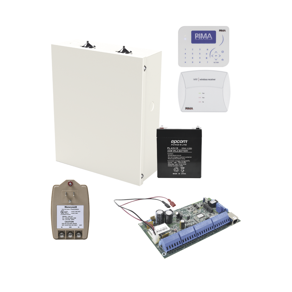 KIT DE ALARMA FORCE16 CON RECEPTOR INALAMBRICO.
