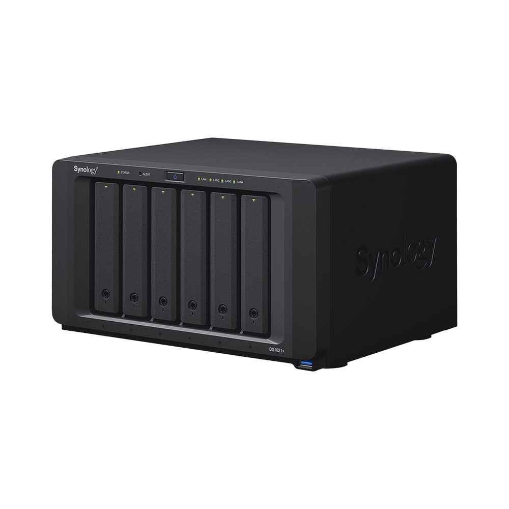 Servidor NAS de escritorio de 6 bahias / Expandible a 16 bahías / Hasta 256TB / Hasta 32GB de RAM