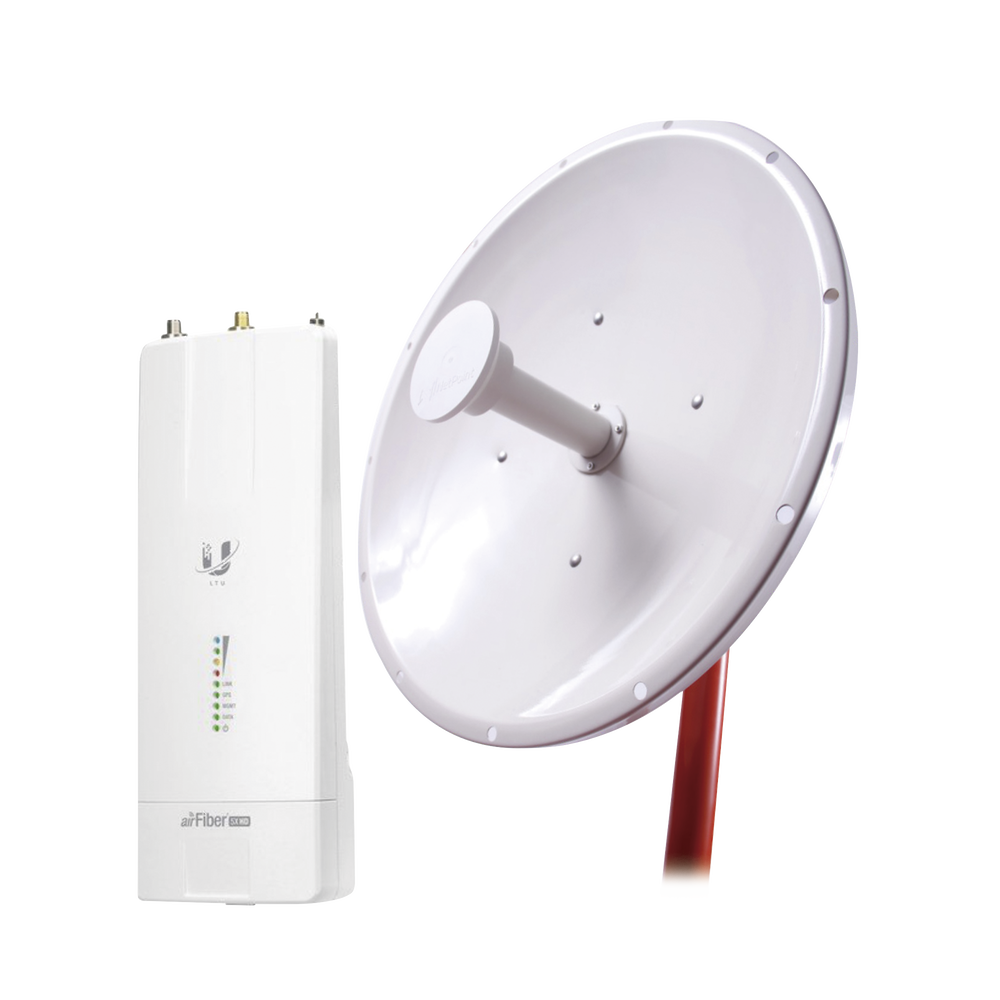 Kit de radio AF5XHD con antena NP1 de 30 dBi , Frecuencia (4.9-6.2 GHz), incluye jumper, ideal para distancias de hasta 30km