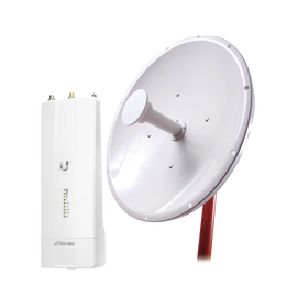 Kit de radio AF5XHD con antena NP3 de 37 dBi , Frecuencia (4.8-6.2 GHz), incluye jumper, ideal para distancias de hasta 50km