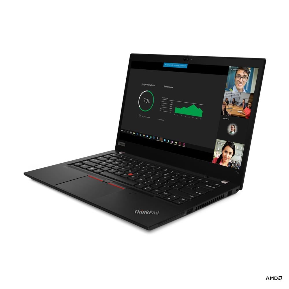 Lenovo ThinkPad T14 Gen 2 20XL - AMD Ryzen 5 Pro - 5650U / hasta 4.2 GHz - Win 10 Pro 64 bits - Radeon Graphics - 16 GB RAM - 512 GB SSD TCG Opal Encryption, NVMe - 14