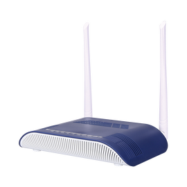ONU Dual G/EPON con Wi-Fi en 2.4 GHz + 1 puerto SC/APC + 1 puerto LAN Gigabit + 1 puerto LAN Fast Ethernet + 1 puerto FXS + 1 puerto CATV, hasta 300 Mbps vía inalámbrico