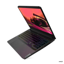 Lenovo IdeaPad Gaming 3 15ACH6 82K2 - Diseño de bisagra en 180 grados - AMD Ryzen 5 - 5600H / hasta 4.2 GHz - Win 11 Home - GF RTX 3050  - 8 GB RAM - 512 GB SSD NVMe - 15.6