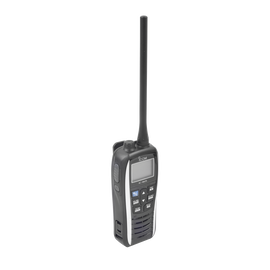 5W Floating Marine VHF Handheld in Pearl White, Rx: 156.050-163.275MHz Tx: 156.025-157.425MHz, 550mW Audio Output, IPX7 Submersible, 1500mAh Battery,  Includes Battery, Charger, Antenna and Clip Belt Included