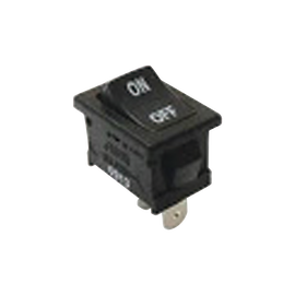 Interruptor Rocker SPST Off-On, Poliamida Negro, 11 Amp., Hasta 125 Vca, Contacto en Plata, 4.8 mm