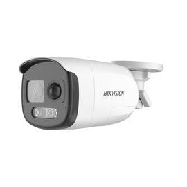 Hikvision Turbo HD IOT Series DS-2CE12DF3T-PIRXOS - Cámara de videovigilancia - bala - a prueba de polvo / impermeable - color (Día y noche) - 2 MP - 1920 x 1080 - 1080p - montaje M12 - focal fijado - audio - TVI - DC 12 V