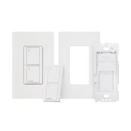 Kit, Apagador, base para empotrar en pared el control remoto PICO, tapa, ideal para el control de iluminación, integrable al HUB de Caseta y su App