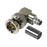 Conector BNC Macho en Ángulo Recto para 75 Ohm, Anillo Plegable para Cable Coaxial RG-6/U, Grupo Q, Níquel/ Oro/ Teflón.