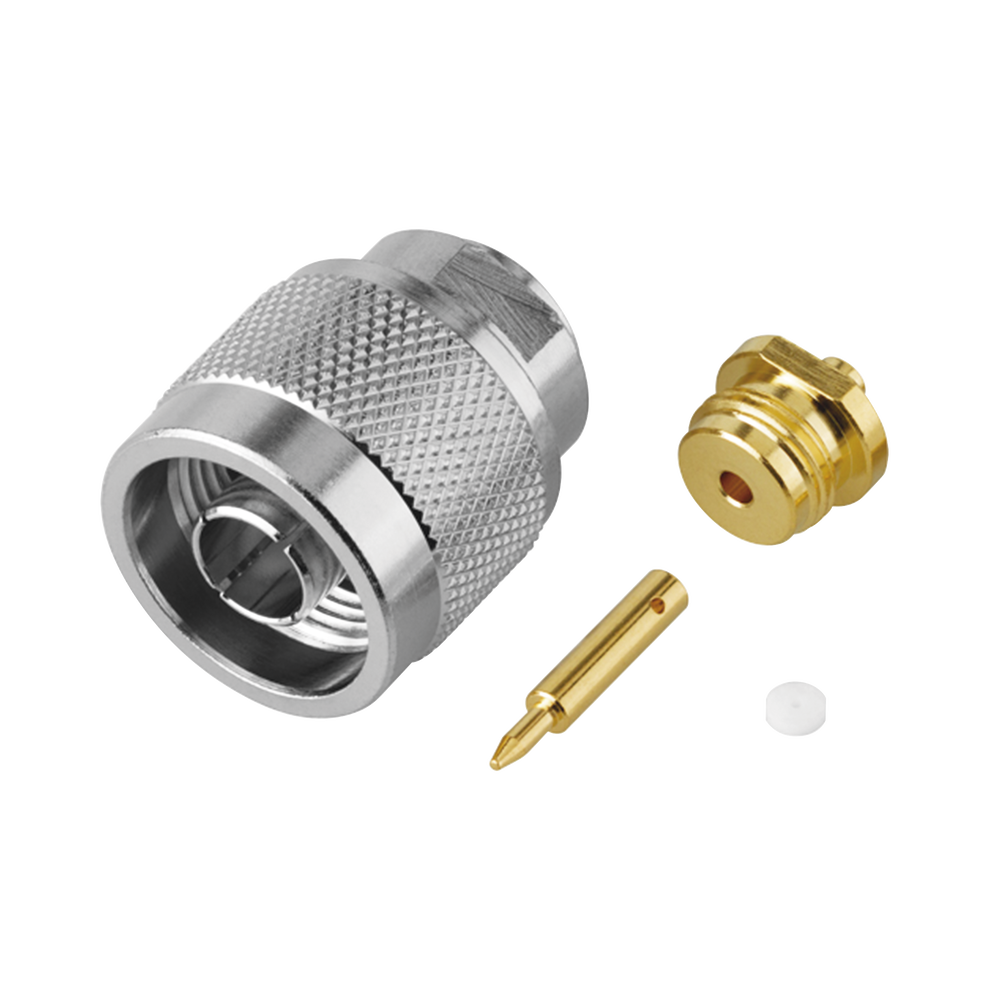 Conector N Macho, Soldable Directo en Cable Semi-Rígido de 0.085