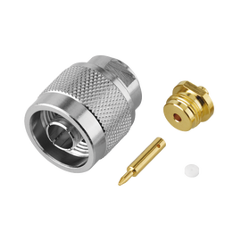 Conector N Macho, Soldable Directo en Cable Semi-Rígido de 0.085
