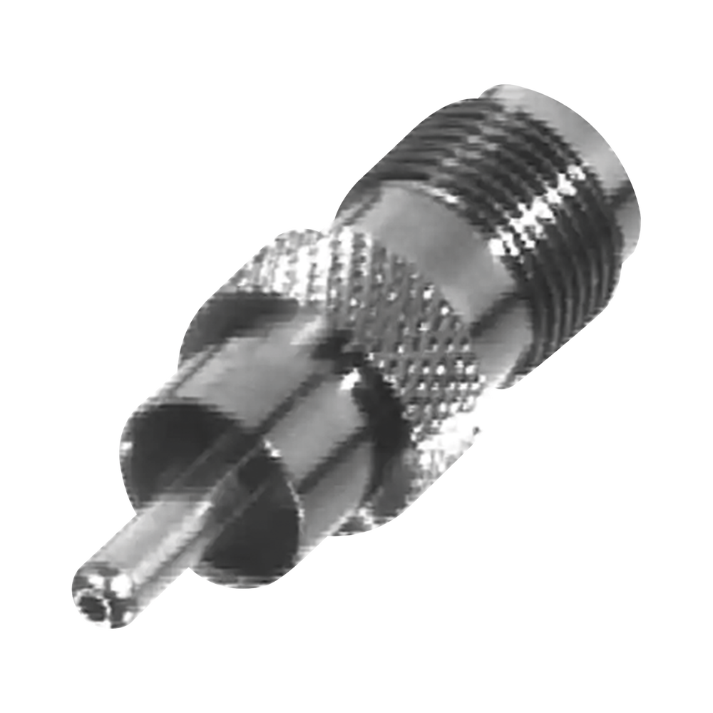 Adaptador de TNC Hembra a RCA Macho tipo Fono para Aplicaciones de Audio y Video, Níquel/ Oro/ Teflón.​