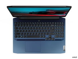Lenovo IdeaPad Gaming 3 15ARH05 82EY - Diseño de bisagra en 180 grados - AMD Ryzen 5 - 4600H / hasta 4 GHz - Win 10 Home 64 bit - GF GTX 1650  - 8 GB RAM - 256 GB SSD NVMe - 15.6
