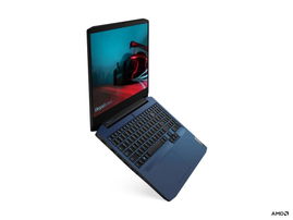 Lenovo IdeaPad Gaming 3 15ARH05 82EY - Diseño de bisagra en 180 grados - AMD Ryzen 5 - 4600H / hasta 4 GHz - Win 10 Home 64 bit - GF GTX 1650  - 8 GB RAM - 256 GB SSD NVMe - 15.6